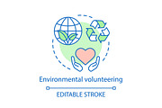 Environmental volunteering icon