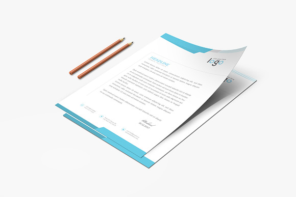 Creative Letterhead Template in Stationery Templates - product preview 2