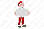 Young Santa Claus Holding Sign Chris