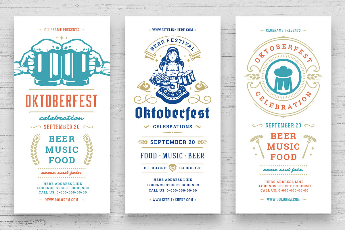 Oktoberfest flyers or banners in Flyer Templates - product preview 8