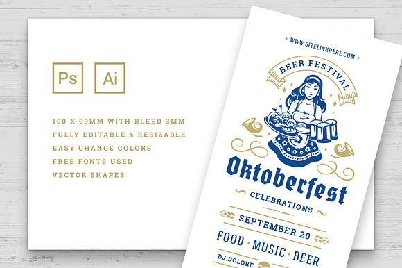 Oktoberfest flyers or banners in Flyer Templates - product preview 2