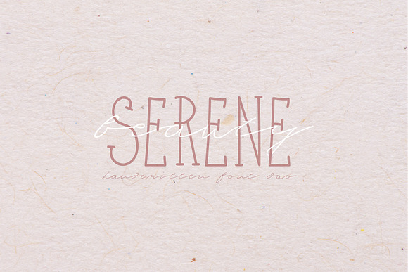 Serene Beauty Handwritten Font Duo in Script Fonts - product preview 3