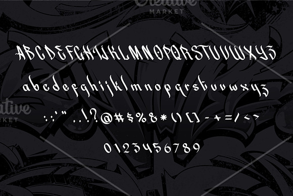 Street Beat | Graffiti Font in Blackletter Fonts - product preview 3