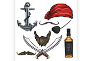Sketch pirate attributes icon