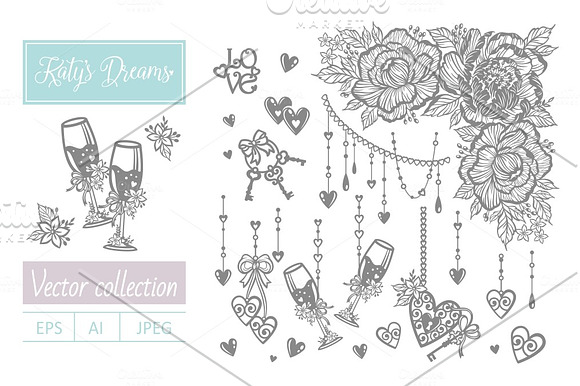 Wedding. Vector in Illustrations - product preview 2