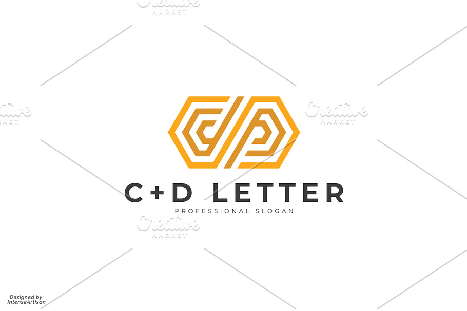 C & D Monogram Letter Logo in Logo Templates - product preview 8