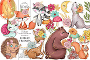 FOREST FRIENDS Clipart
