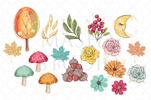 FOREST FRIENDS Clipart in Illustrations - product preview 2