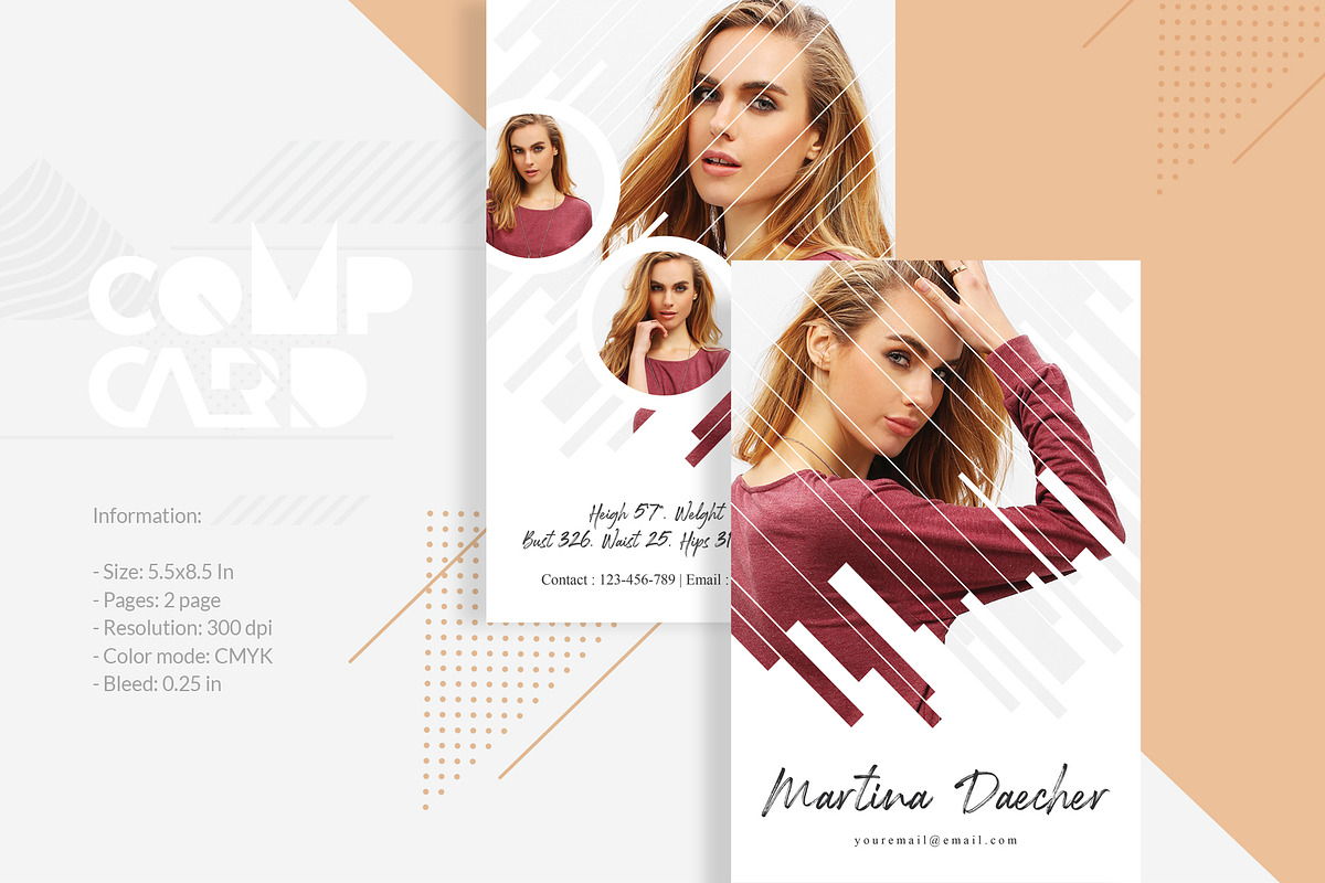 Modeling comp card in Card Templates - product preview 8