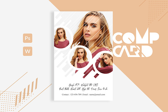 Modeling comp card in Card Templates - product preview 3