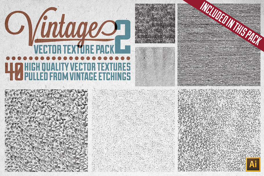 Vintage Vector Texture Bundle in Textures - product preview 8