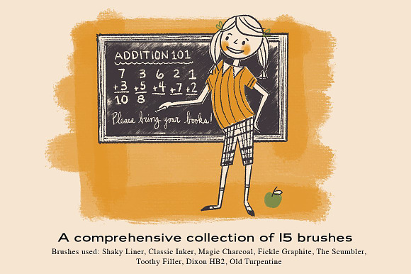 Mid-Century Procreate Brush Bundle in Add-Ons - product preview 18