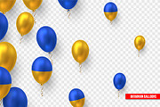 Balloons in traditional color of Ukr