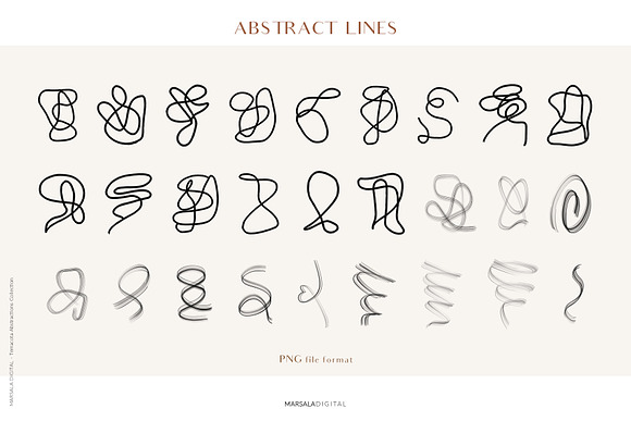 Abstract Graphic Collection Line Art in Illustrations - product preview 7