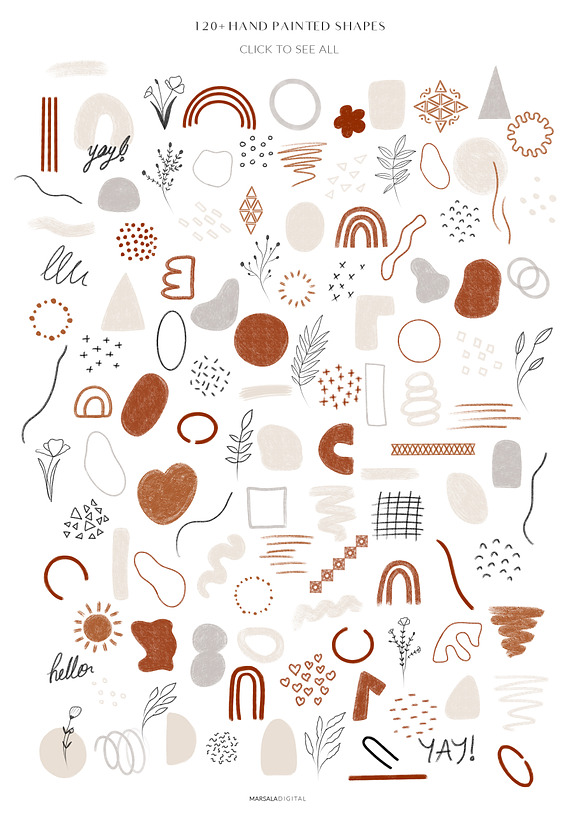 Abstract Graphic Collection Line Art in Illustrations - product preview 11