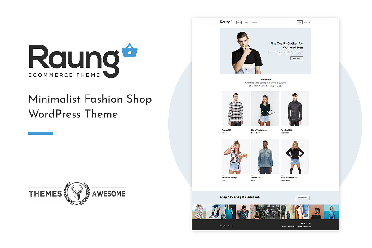 Raung - Minimalist eComerce Theme in WordPress Commerce Themes - product preview 8