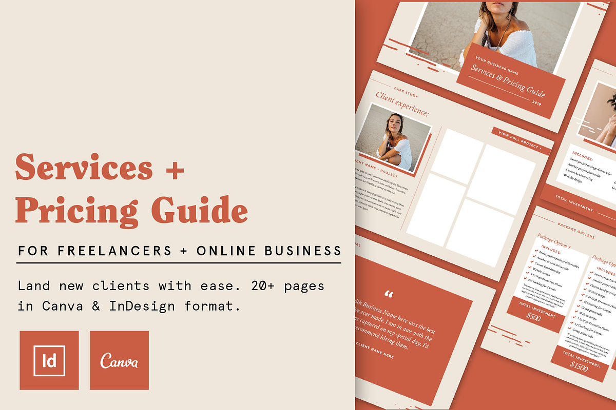 Services & Pricing Guide Template in Brochure Templates - product preview 8