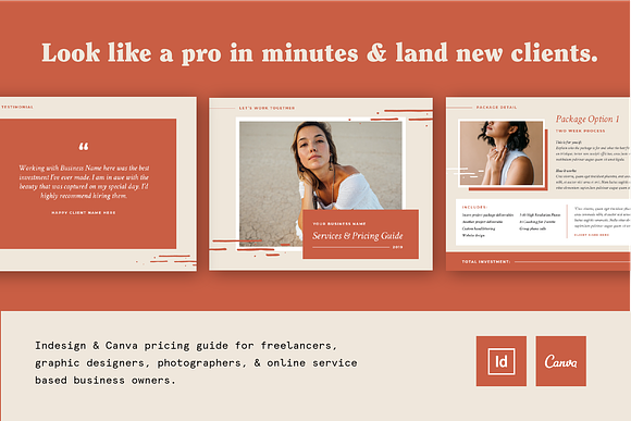 Services & Pricing Guide Template in Brochure Templates - product preview 1
