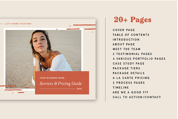 Services & Pricing Guide Template in Brochure Templates - product preview 2