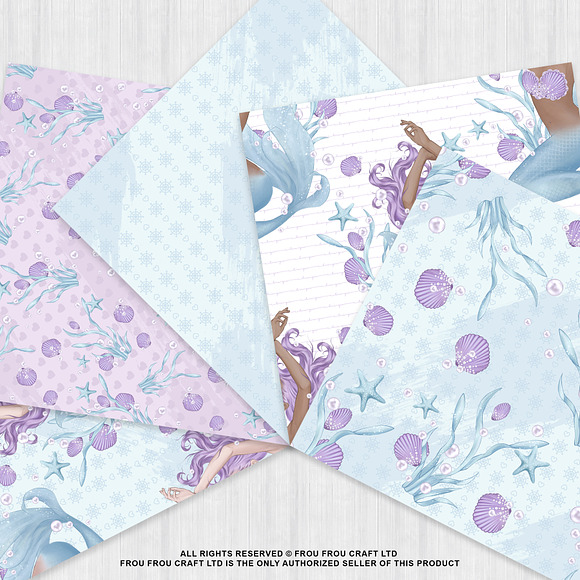 Mermaid Paper Pack in Patterns - product preview 1