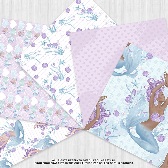 Mermaid Paper Pack in Patterns - product preview 2