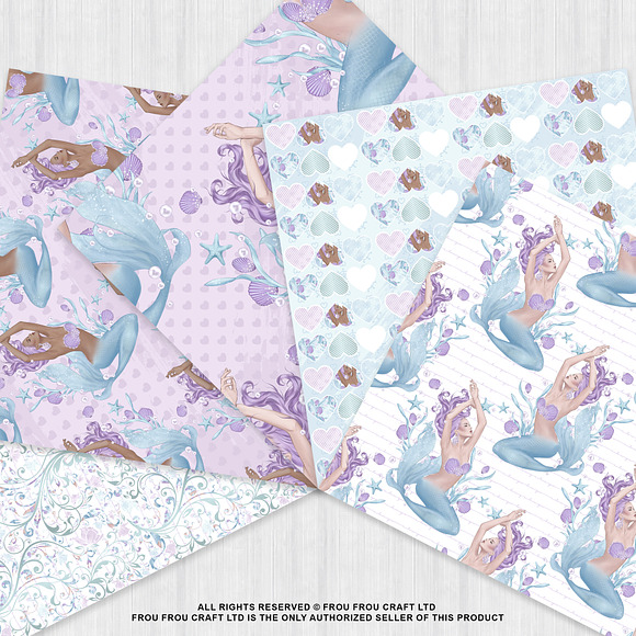 Mermaid Paper Pack in Patterns - product preview 3