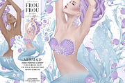 Mermaid Clip Art Pack