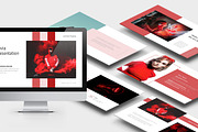 Revia : Red Color Tone Powerpoint