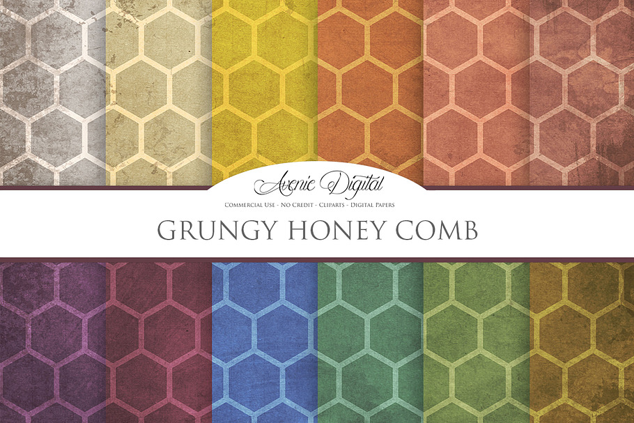 Grungy Honeycomb in Textures - product preview 8