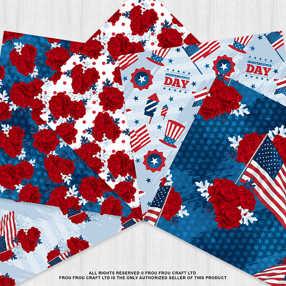 4th of July Paper Pack in Patterns - product preview 2