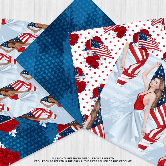 4th of July Paper Pack in Patterns - product preview 3