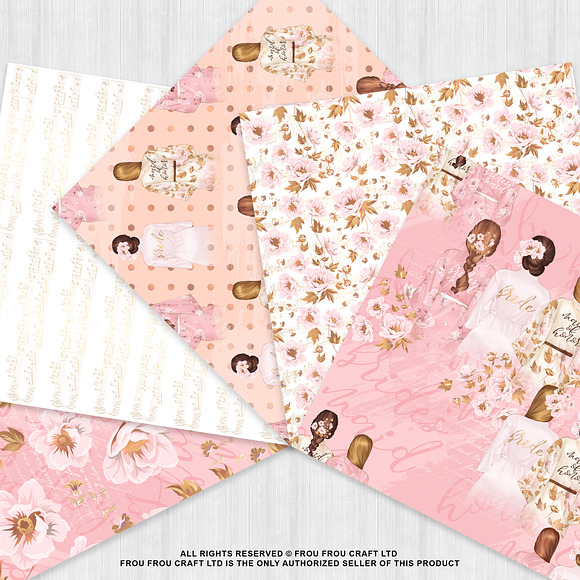 Bride and Maids Paper Pack in Patterns - product preview 3