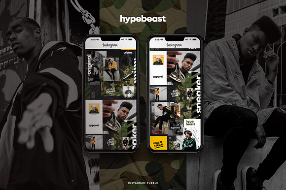 Hypebeast - Instagram puzzle in Instagram Templates - product preview 6
