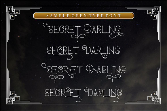 Secret Darling in Display Fonts - product preview 4