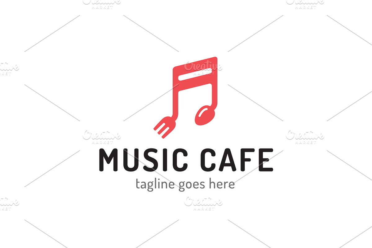 Music Cafe Logo in Logo Templates - product preview 8