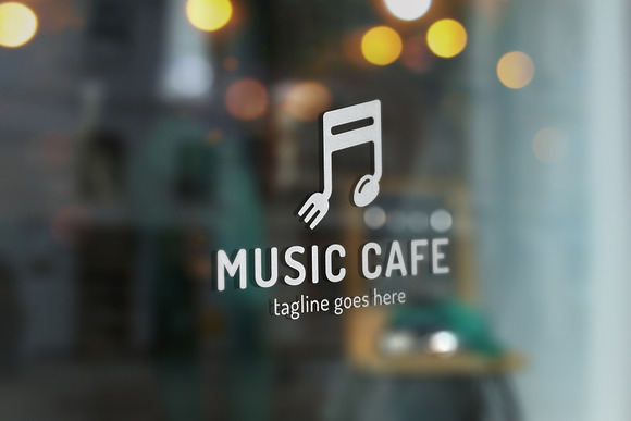 Music Cafe Logo in Logo Templates - product preview 1