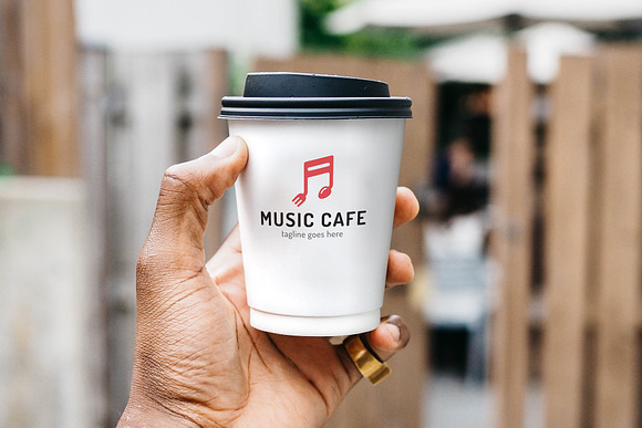 Music Cafe Logo in Logo Templates - product preview 2