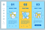 Time management mobile web pages