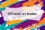 129 vector art brushes