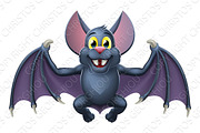 Bat Cute Halloween Vampire Cartoon