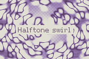 Halftone swirl pattern