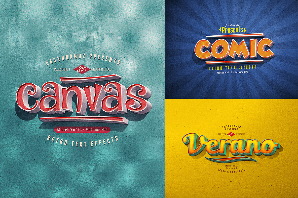 Retro Text Effects V.02 in Add-Ons - product preview 8