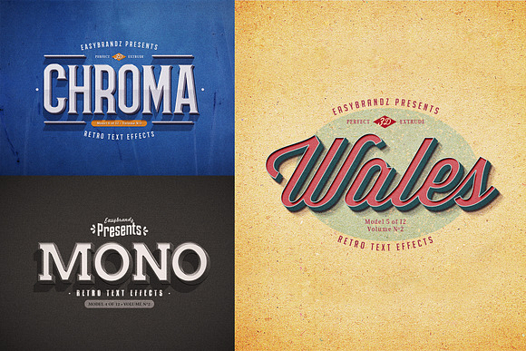 Retro Text Effects V.02 in Add-Ons - product preview 2