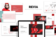 Revia : Red Color Tone Keynote