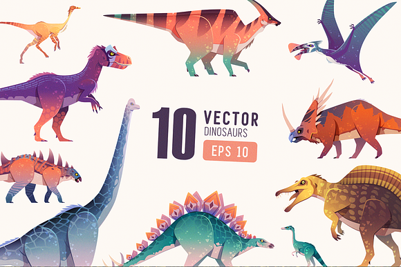 Prehistoric Vector. Dinosaurs & More in Illustrations - product preview 1