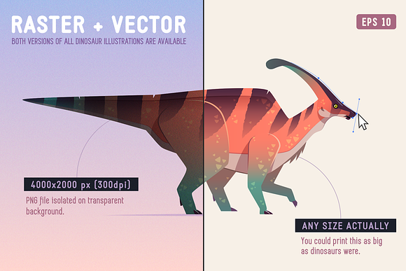Prehistoric Vector. Dinosaurs & More in Illustrations - product preview 6