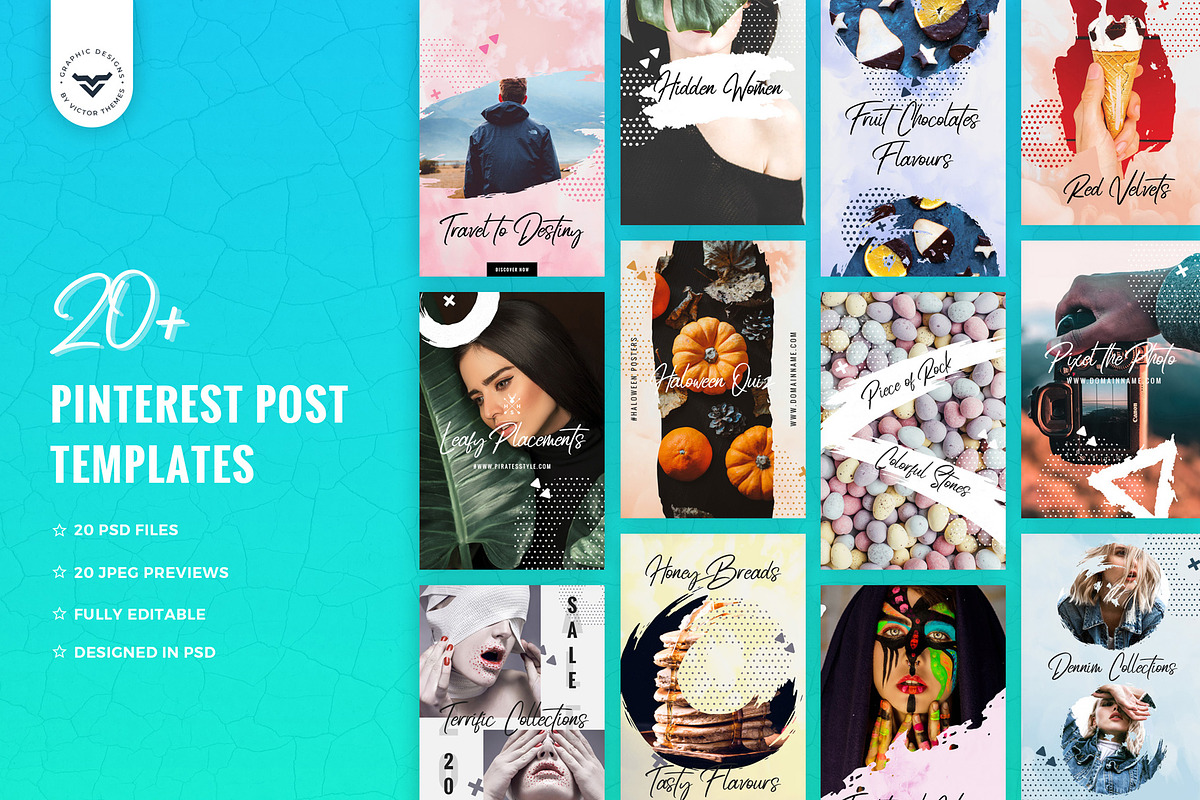 Pinterest Post Templates in Social Media Templates - product preview 8