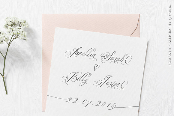 Glaston Romantic Calligraphy in Script Fonts - product preview 3