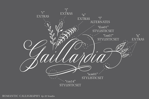Glaston Romantic Calligraphy in Script Fonts - product preview 9