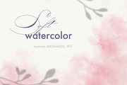 Soft watercolor textures